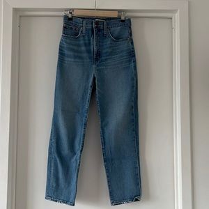 Madewell classic straight jean